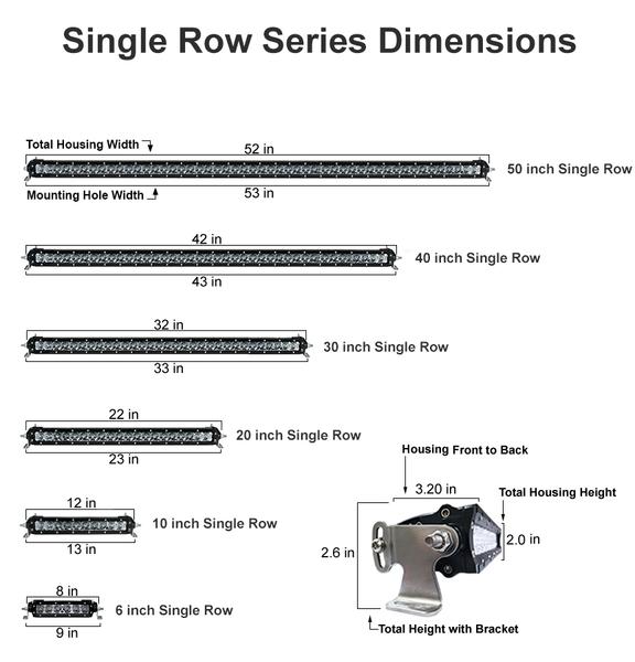 Black Oak – 20 Inch Marine Single Row LED Pro Series 2.0 Light Bar